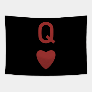 Queen of Hearts Card Tapestry