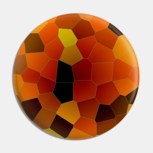 Hot Lava Honey Mosaic Pattern Pin