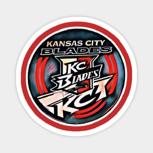 Kansas City Blades Hockey Magnet