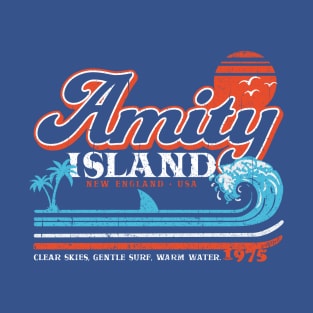 Amity Island Retro (Universal © UCS LLC) T-Shirt