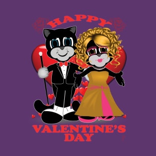 Zapped Kat Happy Valentine’s Day by Swoot T-Shirt