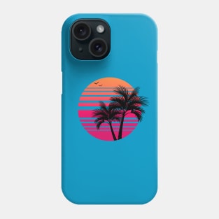 Synthwave - Vaporwave - California - Florida - 80s - Pink & Orange Phone Case