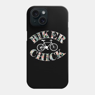 Biker Chick White Bike Phone Case