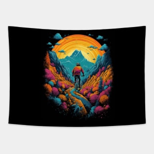 mountain biker Tapestry