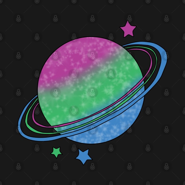 Polysexual Pride Planet by Becky-Marie