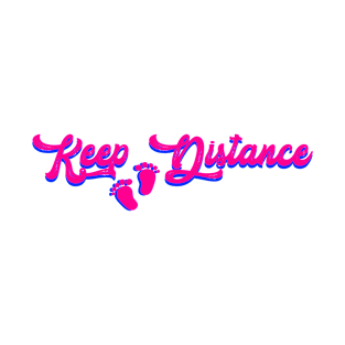 Keep Distance face mask T-Shirt