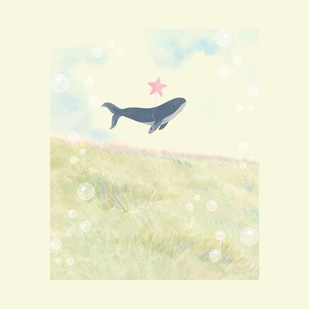 Whale in the field by SkyisBright