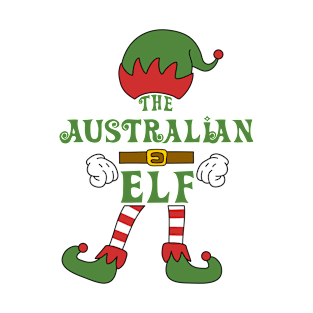 The Australian Elf Christmas Family Matching Outfits Group Attire T-Shirt