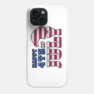 4th of July Independence Day USA Eagle American Flag Phone Case