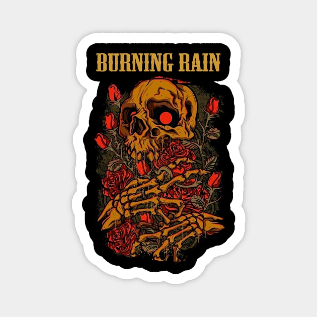 BURNING RAIN BAND Magnet by Angelic Cyberpunk