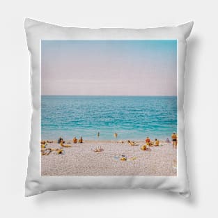 Summer Beach Vacation Pillow