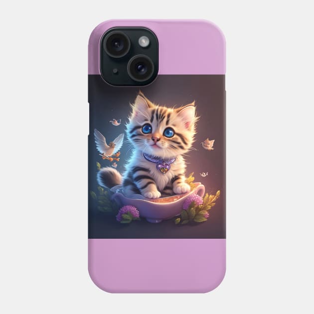 Cute Kitten Phone Case by MiracleROLart