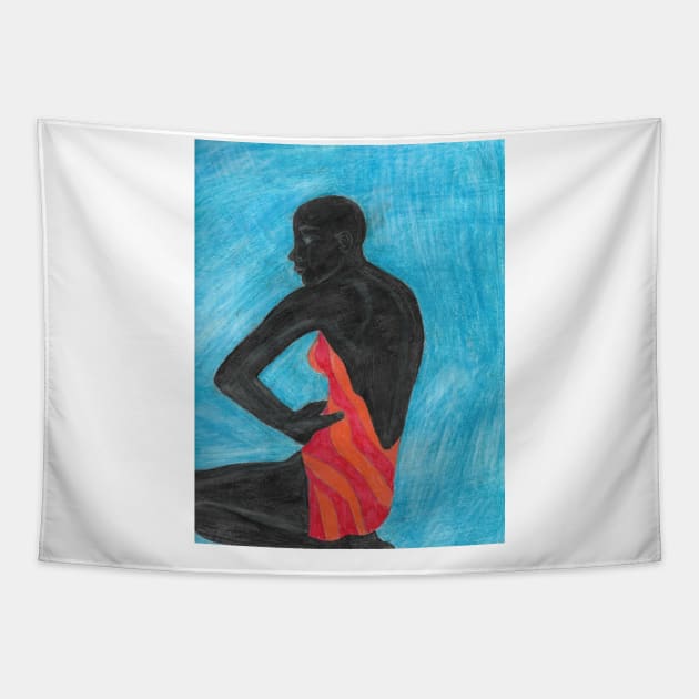 Black Beauty Tapestry by ArtbySarahJ