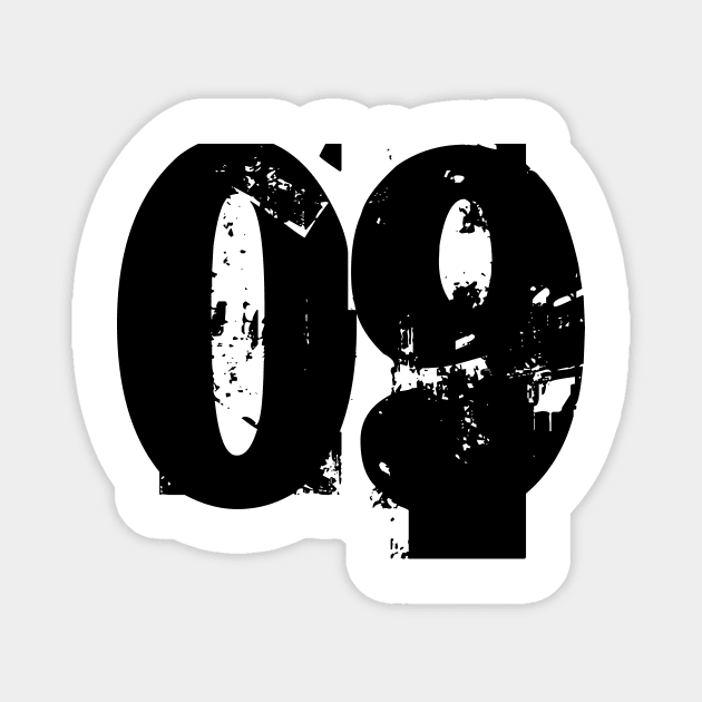 09 number Magnet by Polli