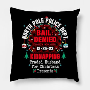 North Pole Police Dept Traded Husband for Christmas Pillow
