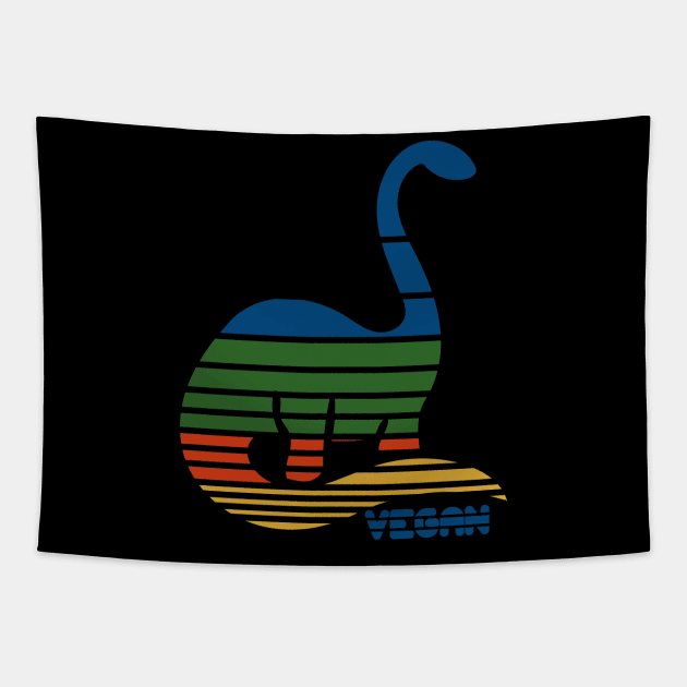 Retro Vegan Tapestry by bubbsnugg