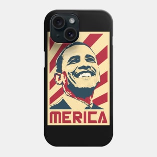 Barack Obama Merica Retro Propaganda Phone Case