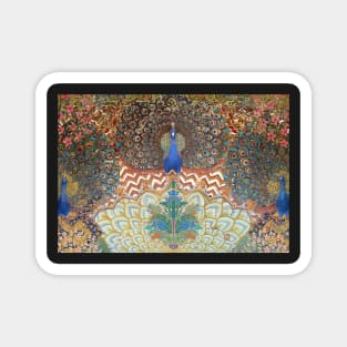 Peacock Design Indian Inspired Magnet