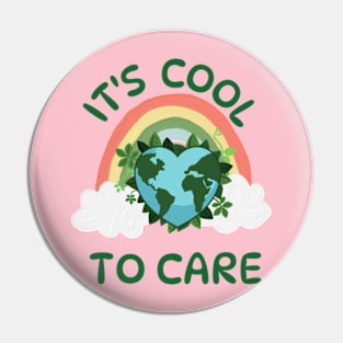 happy funny  earth day 2024 gift april 22 Cute Teacher  Lover Rainbow Pin