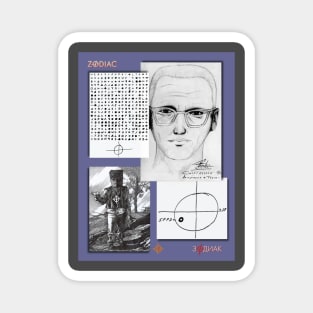 Zodiac -Art Decca -13-0 Classic Sketches 'Collage' Magnet