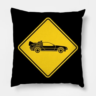 BACK TO THE FUTURE - Time machine crossing Pillow