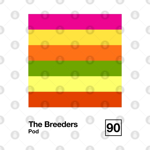 The Breeders / Minimalist Style Graphic Artwork Design by saudade