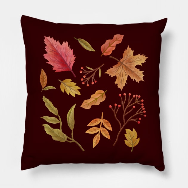 Colorful Autumn Pillow by CleanRain3675