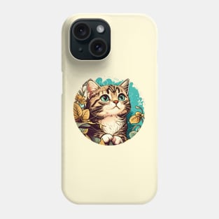 Colorful Cat Flower Lover - Cute Baby Cat Phone Case