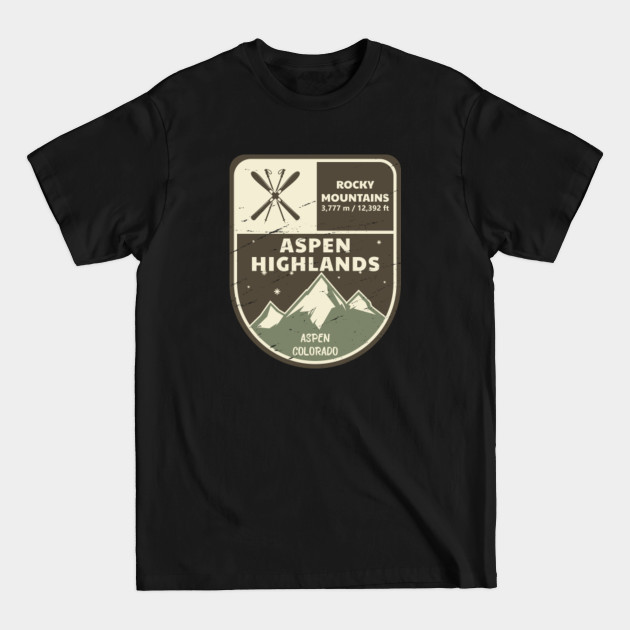 Discover Aspen Highlands Aspen Rocky Mountains Colorado - Aspen - T-Shirt