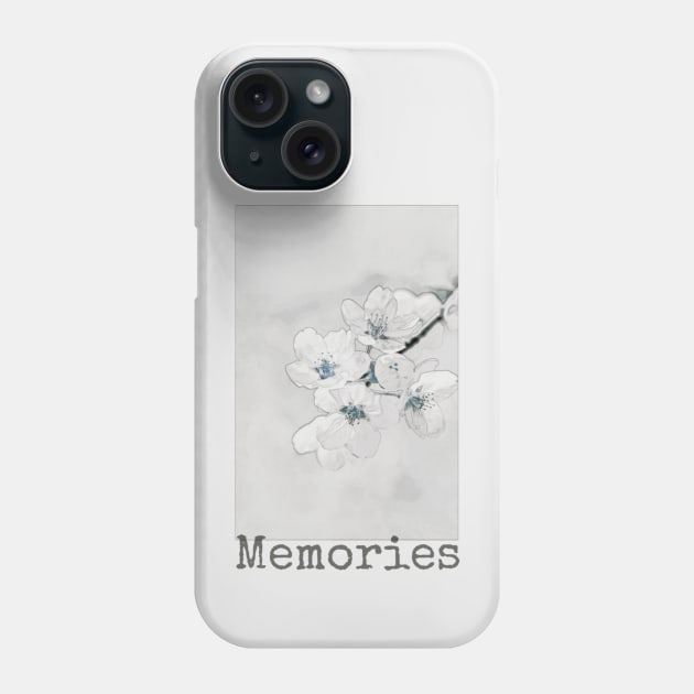 Memories aesthetic beautiful bloom flowers cherry blossom romantic love beauty Phone Case by AGRHouse