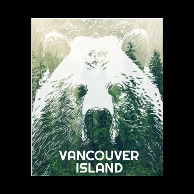 Vancouver Island Canada Pride Grizzly Bear Nature Lover Gift by twizzler3b