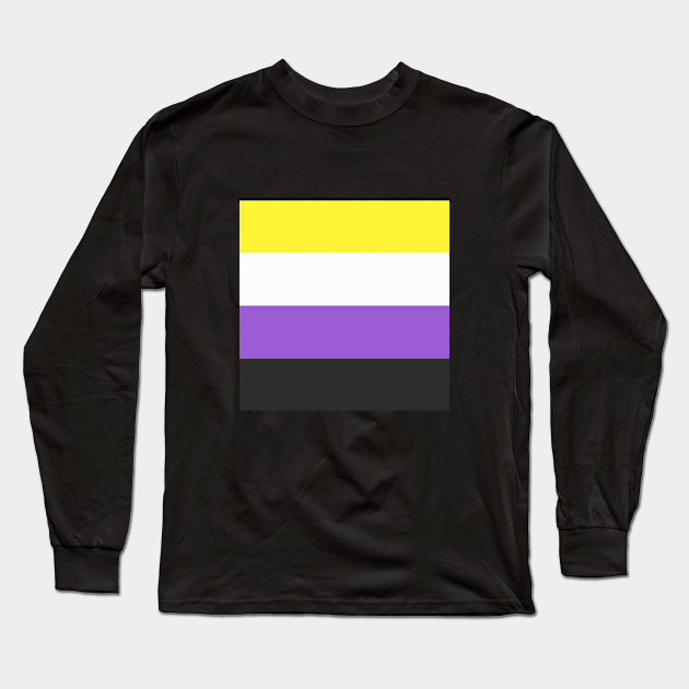 ENBY nonbinary enby flag non binary pride - Enby - Long Sleeve T-Shirt ...