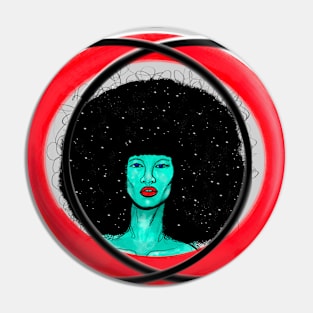 Afro Universe Design 1 Pin