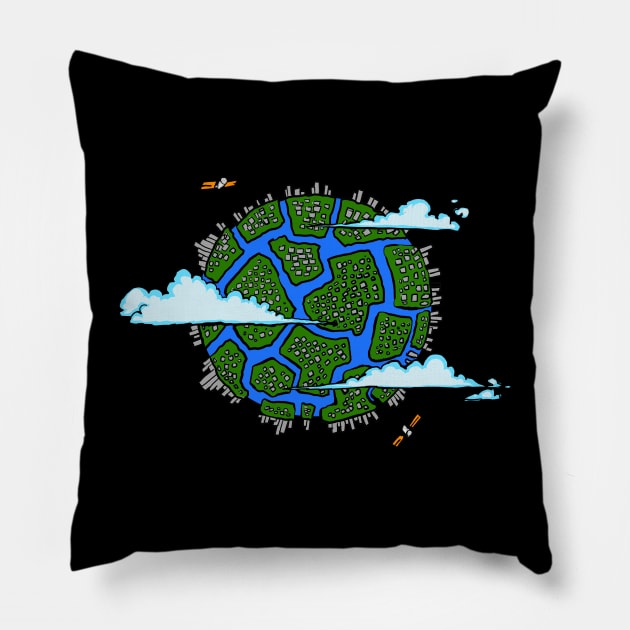 Planet clouds Pillow by Lambdog comics!