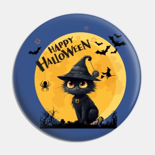 Halloween cat Pin