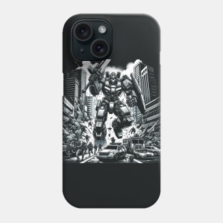 Black Robot Phone Case