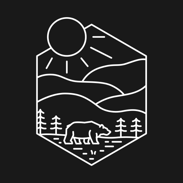 hill and bear by teeszone_design
