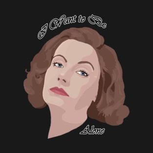 Garbo 'I want to be alone' T-Shirt