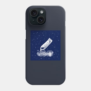 Pencil, writer, artist, draw, write, technology, light, universe, cosmos, galaxy, shine, concept Phone Case