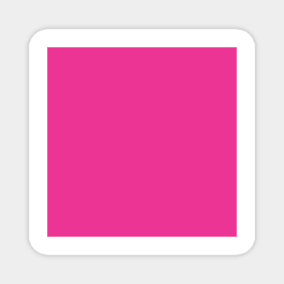 Solid Flirt Hot Pink Monochrome Minimal Design Magnet