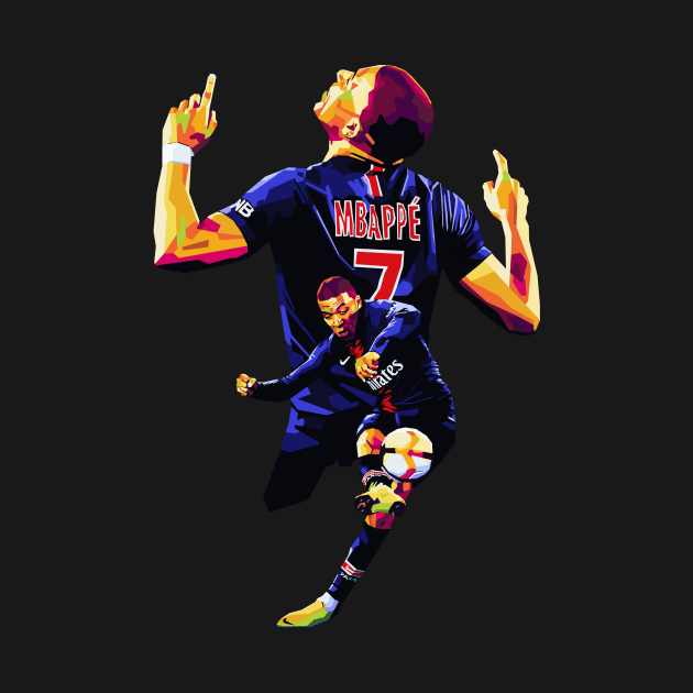 kylainmbappe wpap pop art by Kuli art