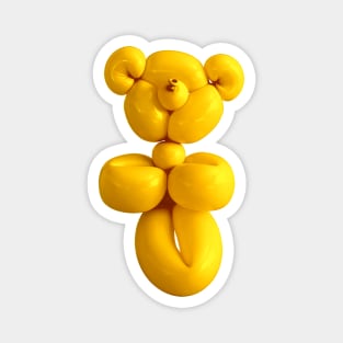 Teddy balloon in yellow Magnet