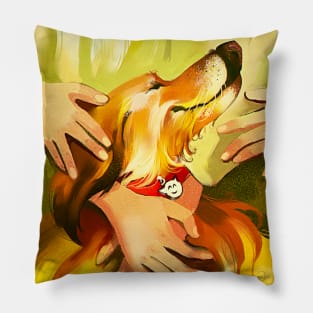 Sunny dog Pillow
