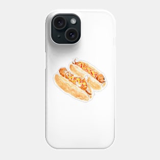 Hot dog cat Phone Case