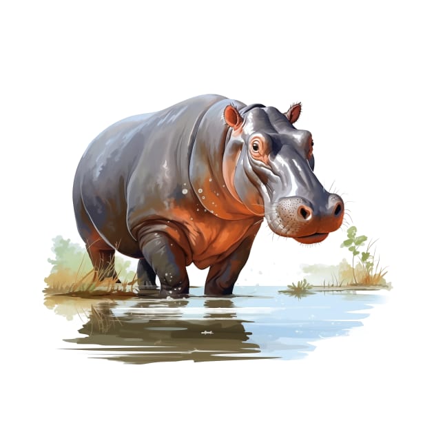 River Hippopotamus by zooleisurelife