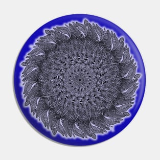 Mandala Leaf Universe Meditation Pin