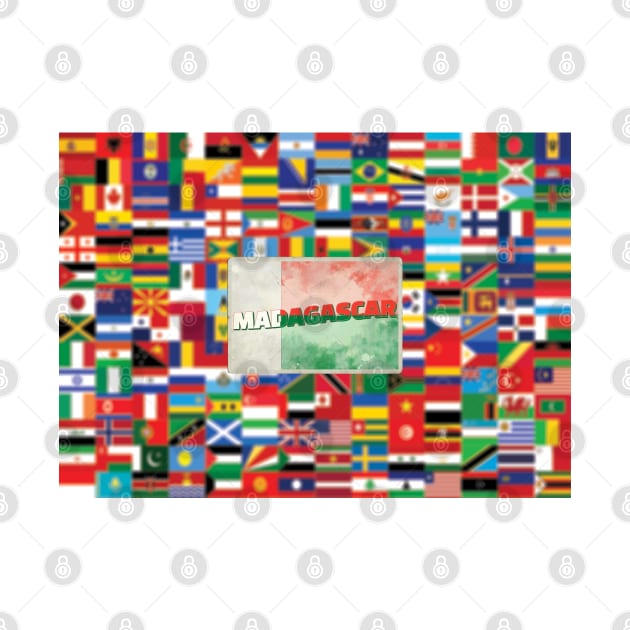 Madagascar Vintage style retro souvenir by DesignerPropo