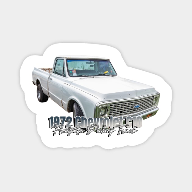 1972 Chevrolet C10 Fleetside Pickup Truck Magnet by Gestalt Imagery