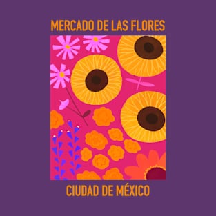 Flower Market from Mexico City T-Shirt