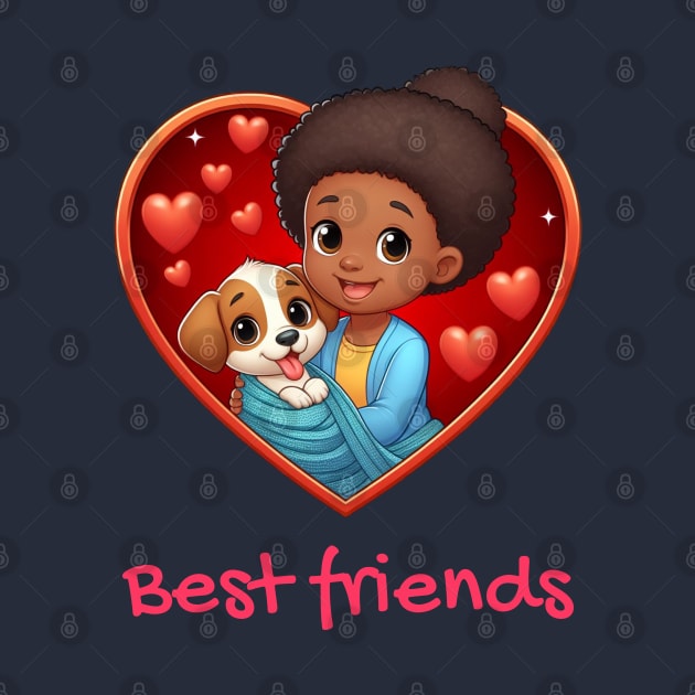 Puppy & girl - Best friends by The Artful Barker